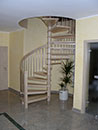 Massivholzspindeltreppe