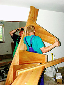 Treppenmontage